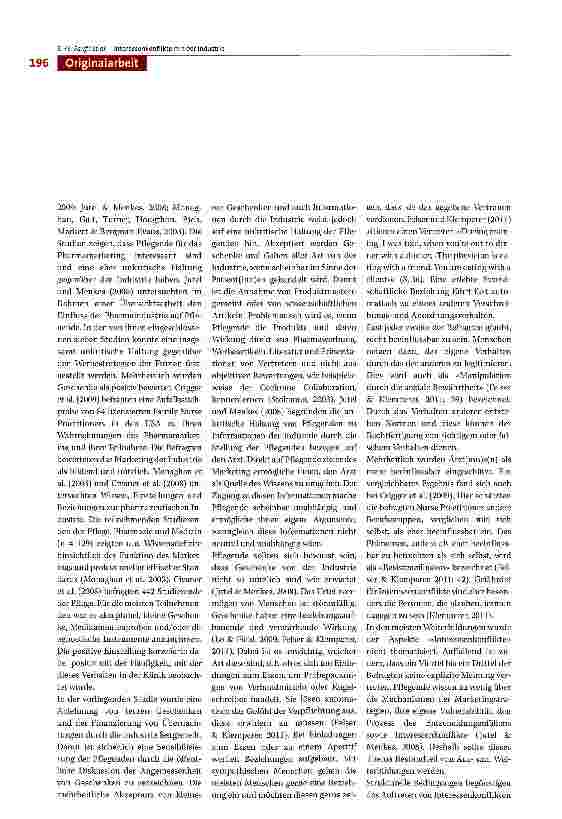 Vorschauseite 6: Interessenkonflikte mit der Industrie - eine Befra-gung von Pflegenden im Bereich der Wundversorgung in Deutschland, Österreich und der Schweiz