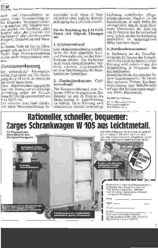 Vorschauseite 2: Arztliquidation im Krankenhausbereich Novelierung des Paragraphen 14, Abs. 2 GOÄ