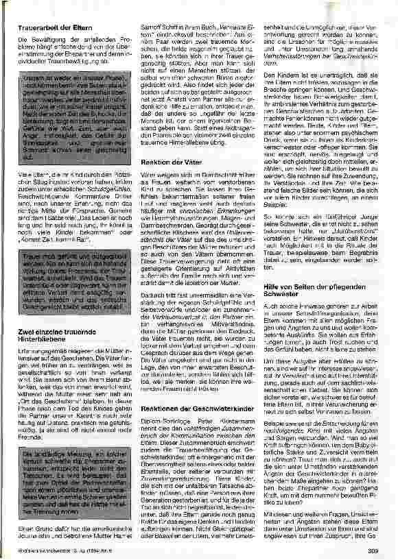 Vorschauseite 2: Psychosoziale Aspekte des Plötzlichen Säuglingstodes in der Familie