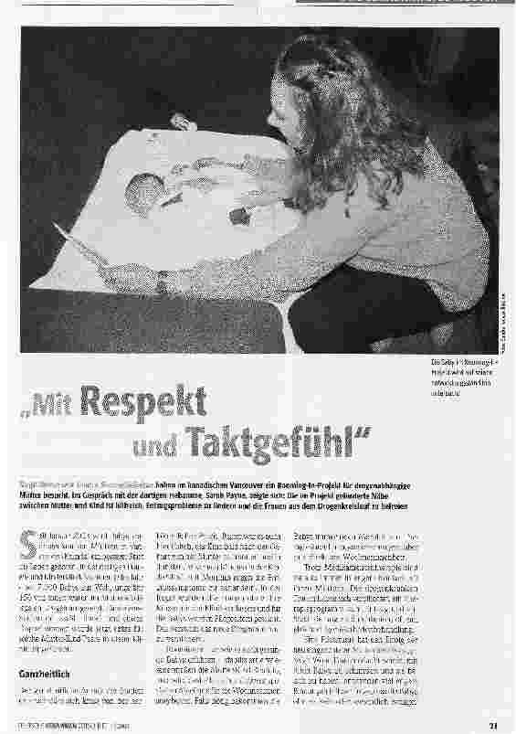 Vorschauseite 1: Mit Respekt und Taktgefühl