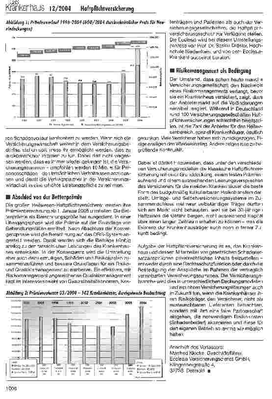 Vorschauseite 2: Möglichkeiten und Grenzen von HaftpflichtversicherungslösungenFaire Risikopartnerschaft für eine abgesicherte Zukunft
