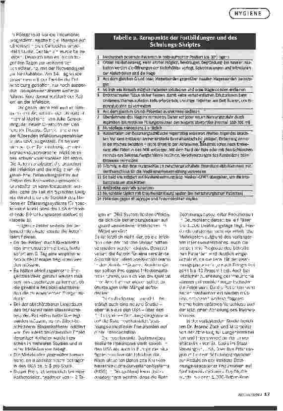 Vorschauseite 2: Ein Fall wie viele. ANALYSE DER URSACHEN EINER KRANKENHAUS-ERWORBENEN INFEKTION UND IHRE PRÄVENTION