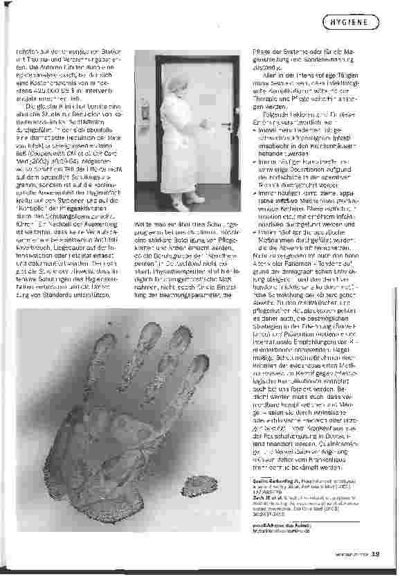 Vorschauseite 4: Ein Fall wie viele. ANALYSE DER URSACHEN EINER KRANKENHAUS-ERWORBENEN INFEKTION UND IHRE PRÄVENTION