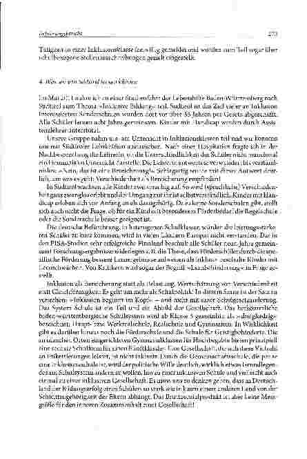 Vorschauseite 3: ERFAHRUNGSBERICHT»All inclusive«? Über Probleme und Chancen schulischer Inklusion Ein Praxisbericht aus Baden-Württemberg