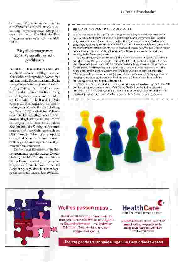 Vorschauseite 2: PERSONALMINDESTSTANDARDS: VIELFACH GEFORDERT - BALD REALITÄT?