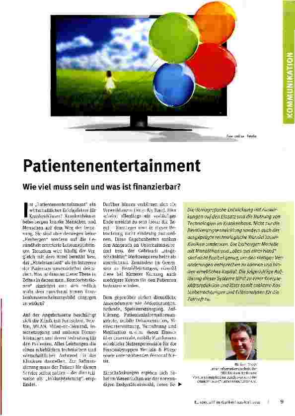 Vorschauseite 1: Patientenentertainment