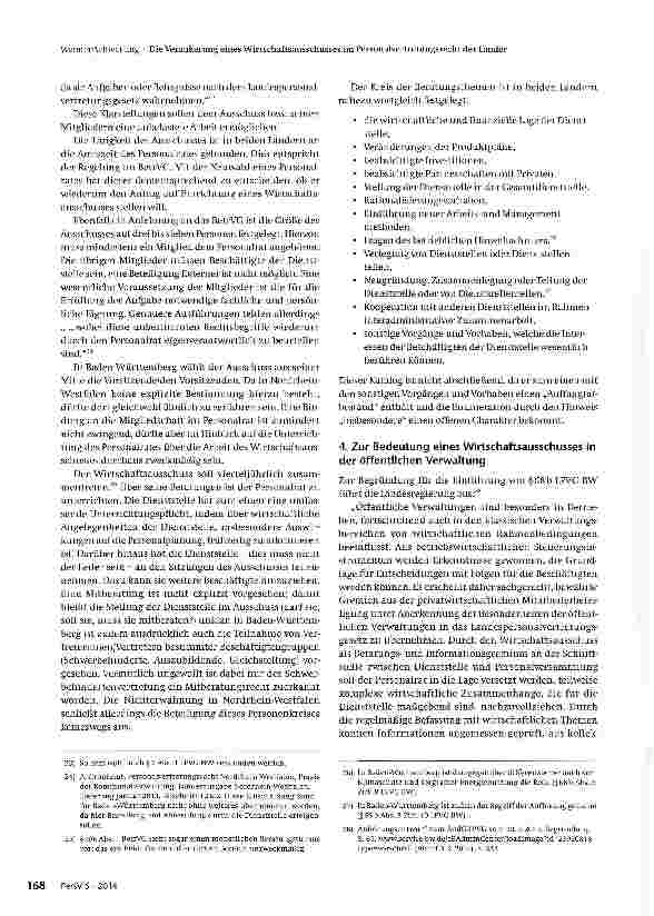 Vorschauseite 5: Die Verankerung eines Wirtschaftsausschusses im Personalvertretungsrecht der Länder-Überflüssige Einrichtung oder sinnvolle Ergänzung? -