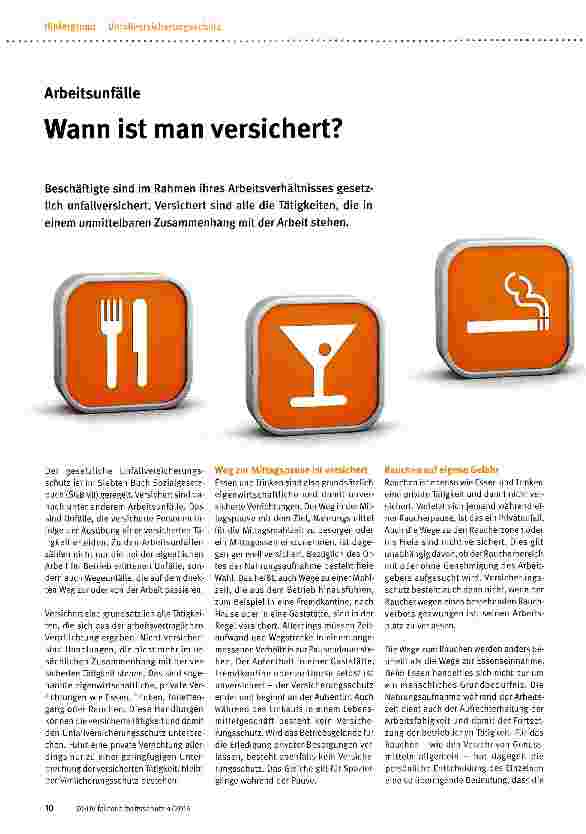 Vorschauseite 1: Wann ist man versichert?
