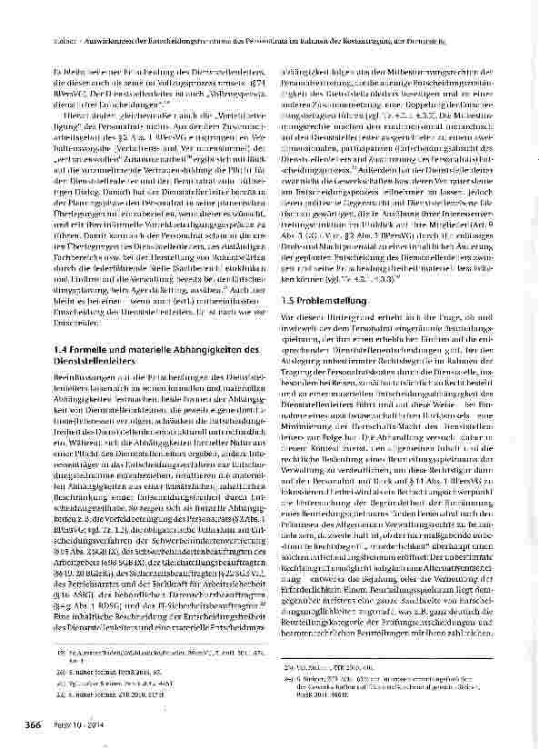 Vorschauseite 3: Auswirkungen der Entscheidungsfreiräume des Personalrats im Rahmen der Kostentragung der Dienststelle