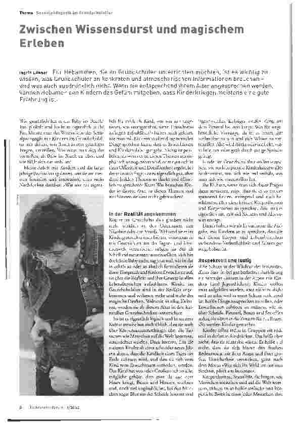 Vorschauseite 1: Zwischen Wissensdurst und magischem Erleben