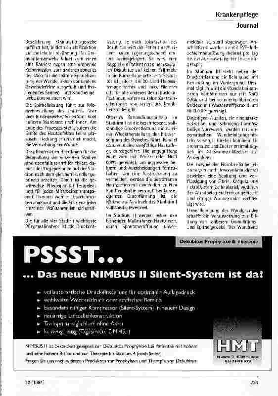 Vorschauseite 3: Beispiel einer standardisierten Dekubitustherapie (Stadium I - III)