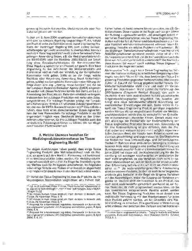 Vorschauseite 4: Tissue Engineering - Aspekte aus Sicht von Medizinprodukteunternehmen