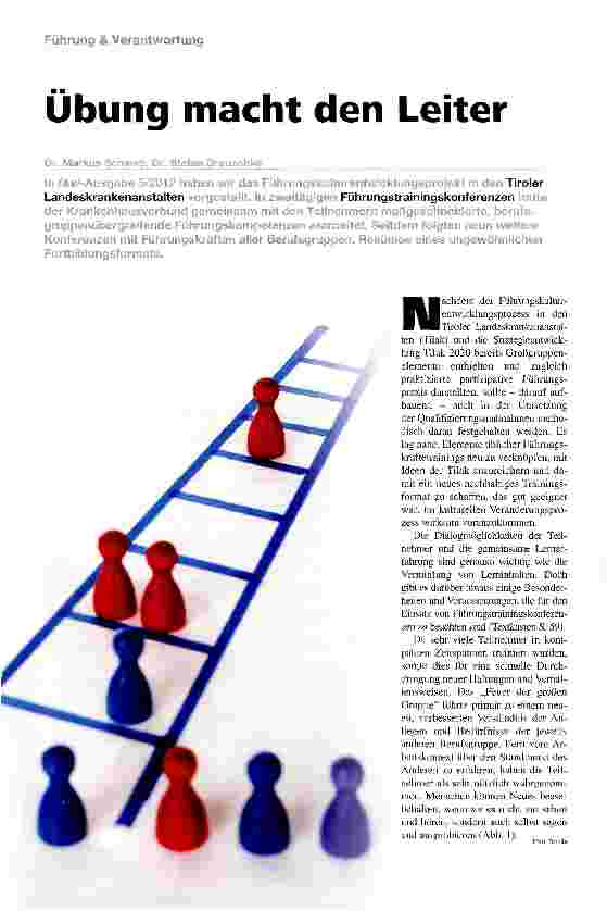 Vorschauseite 1: Übung macht den Leiter