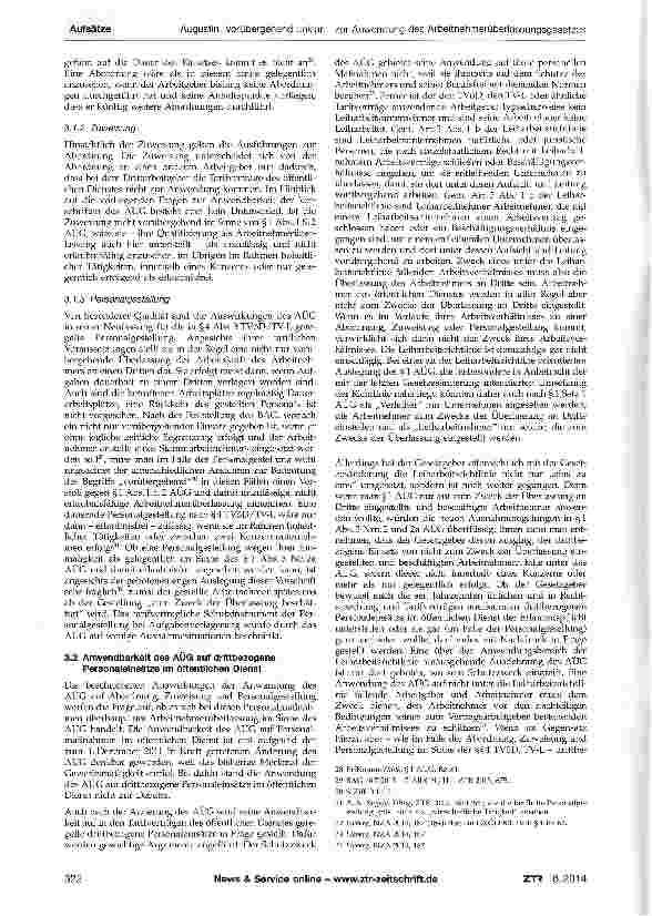 Vorschauseite 4: Vorübergehend unklar - zur Anwendung des Arbeitnehmerüberlassungsgesetzes im öffentlichen Dienst