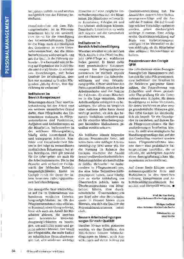 Vorschauseite 4: Qualität ohne Personal geht nicht