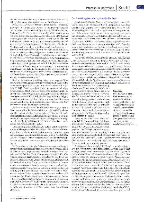 Vorschauseite 2: Gerichtsreportage Teil 16 Die Plädoyers