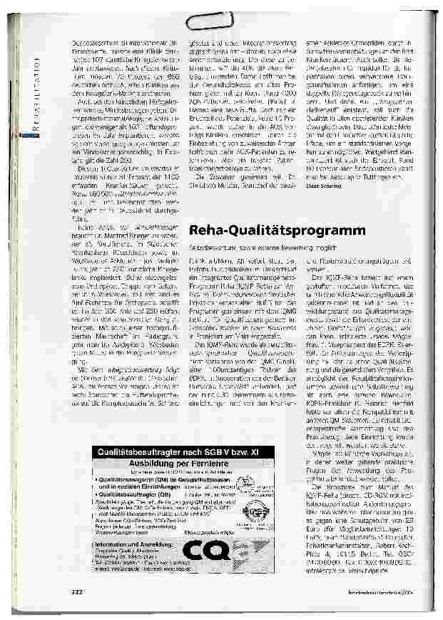Vorschauseite 2: Patientenströme umgeleitetVertrag zur integrierten Versorgung für Hüftund Kniegelenke