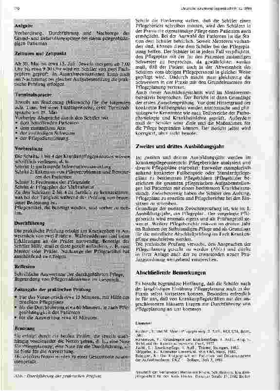 Vorschauseite 3: Pflegeplanung als Unterrichtsgegenstand in der Krankenpflegeausbildung