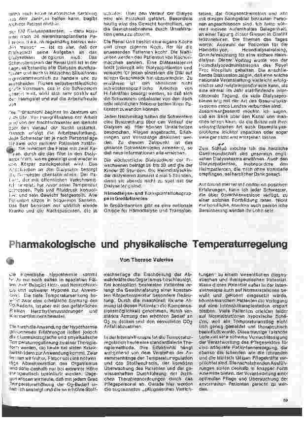 Vorschauseite 1: Pharmakologische und physikalische Temperaturregelung