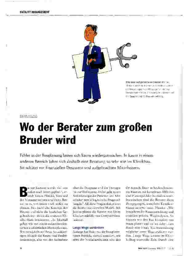 Vorschauseite 1: Wo der Berater zum großen Bruder wird
