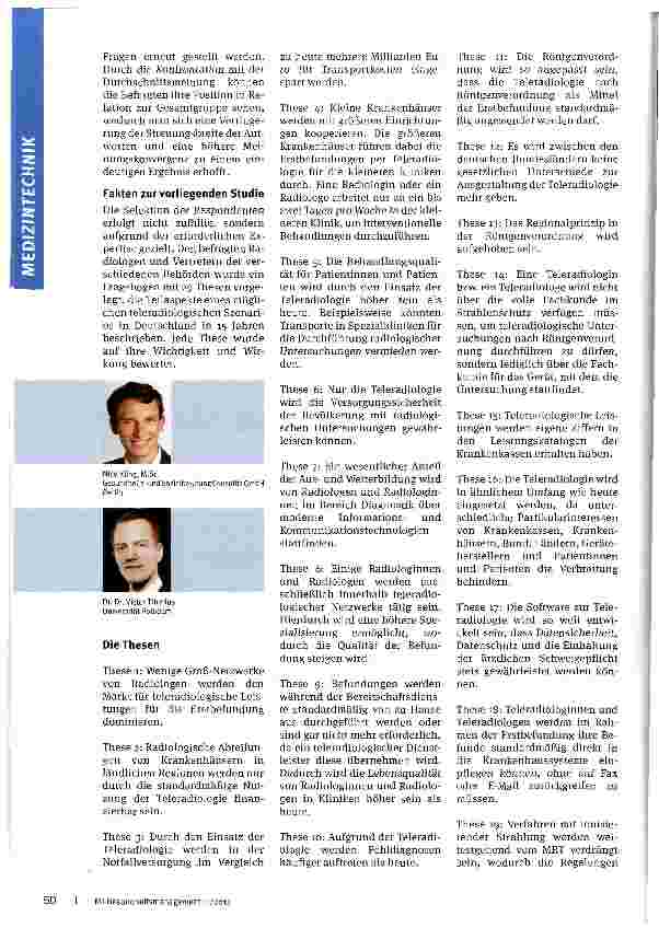 Vorschauseite 2: Die Zukunft der Teleradiologie