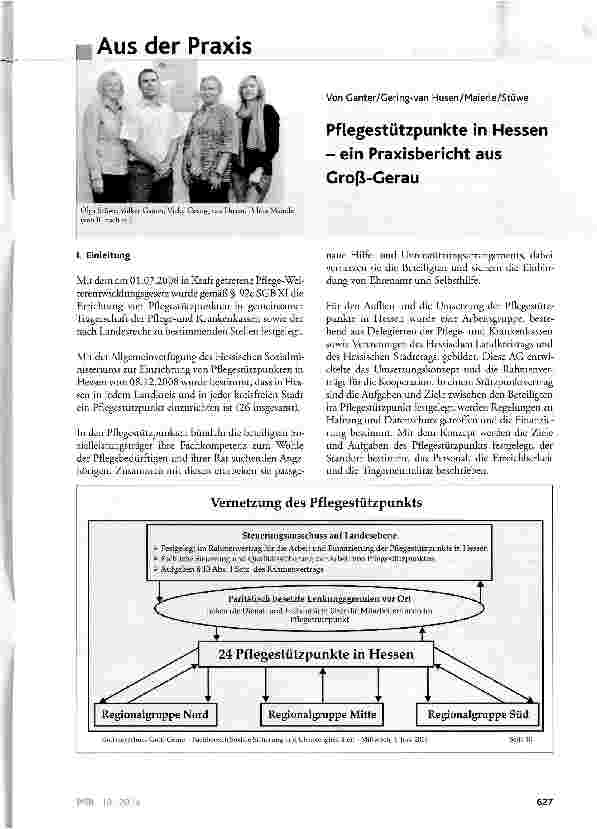 Vorschauseite 1: Pflegestützpunkte in Hessen - ein Praxisbericht aus Groß-Gerau