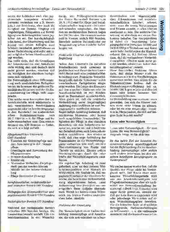 Vorschauseite 5: Fachweiterbildung Intensivpflege - Luxus oder Notwendigkeit? Vortrag