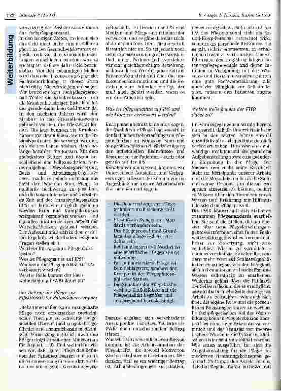 Vorschauseite 6: Fachweiterbildung Intensivpflege - Luxus oder Notwendigkeit? Vortrag