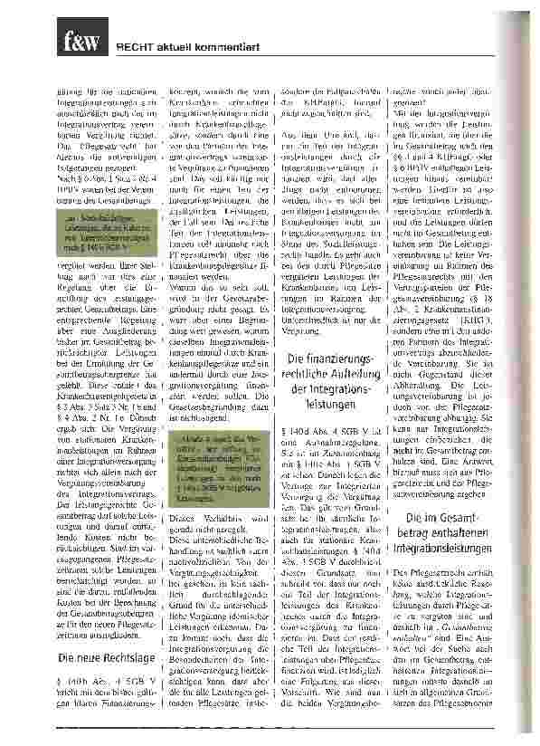 Vorschauseite 2: Die Finanzierung der stationären Krankenhausleistungen in der integrierten Versorgung