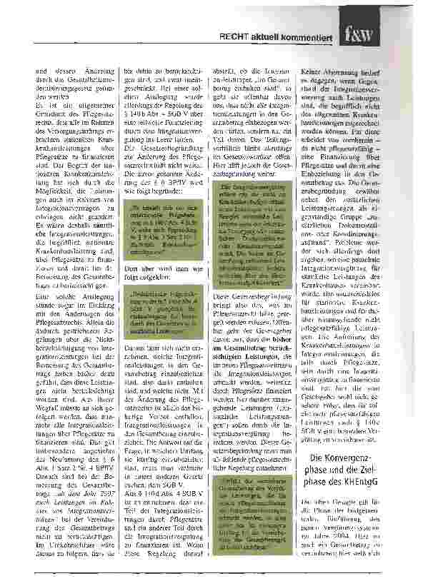 Vorschauseite 3: Die Finanzierung der stationären Krankenhausleistungen in der integrierten Versorgung