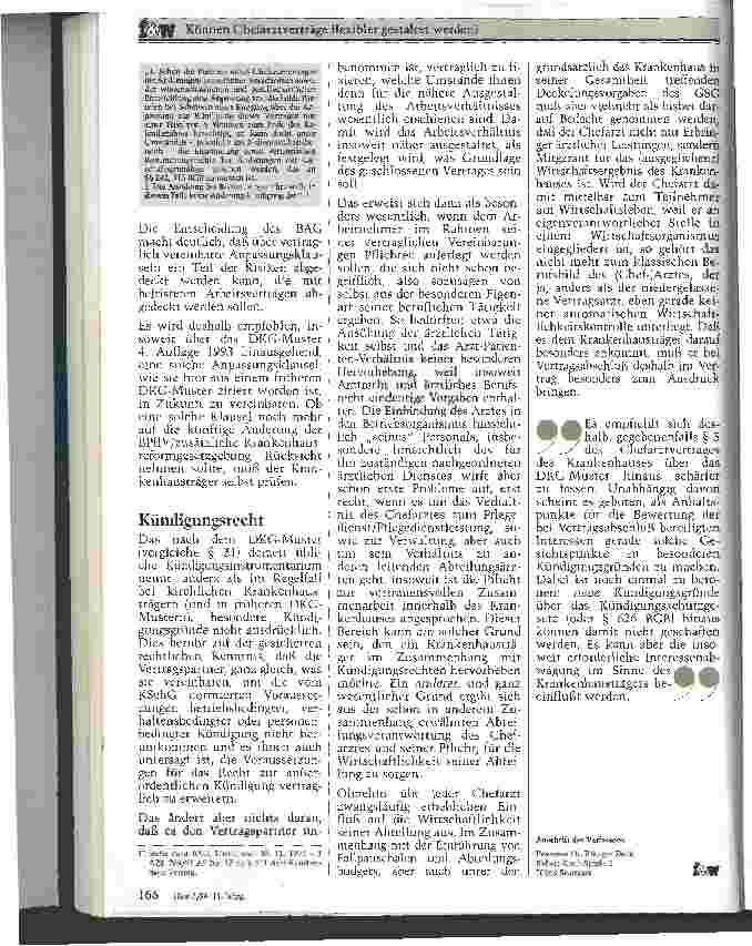 Vorschauseite 4: Können Chefarztverträge flexibler gestaltet werden?