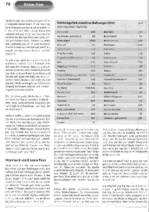 Vorschauseite 3: Kalzium und OsteoporoseMutterschaft bedeutet kein Risiko für die Knochen
