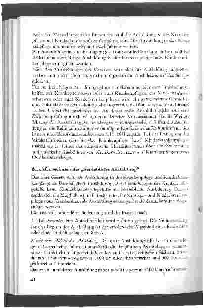 Vorschauseite 2: Probleme der Ausbildung in der Krankenpflege und Kinderkrankenpflege