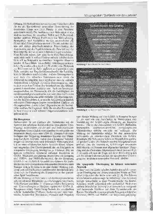 Vorschauseite 2: Die Narkose - Effekte auf hierarchische neuronale Funktionen