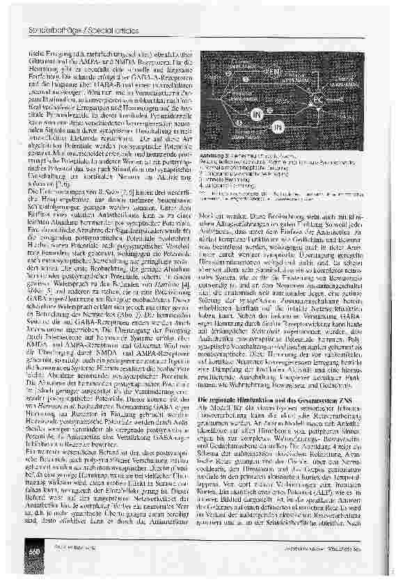 Vorschauseite 3: Die Narkose - Effekte auf hierarchische neuronale Funktionen