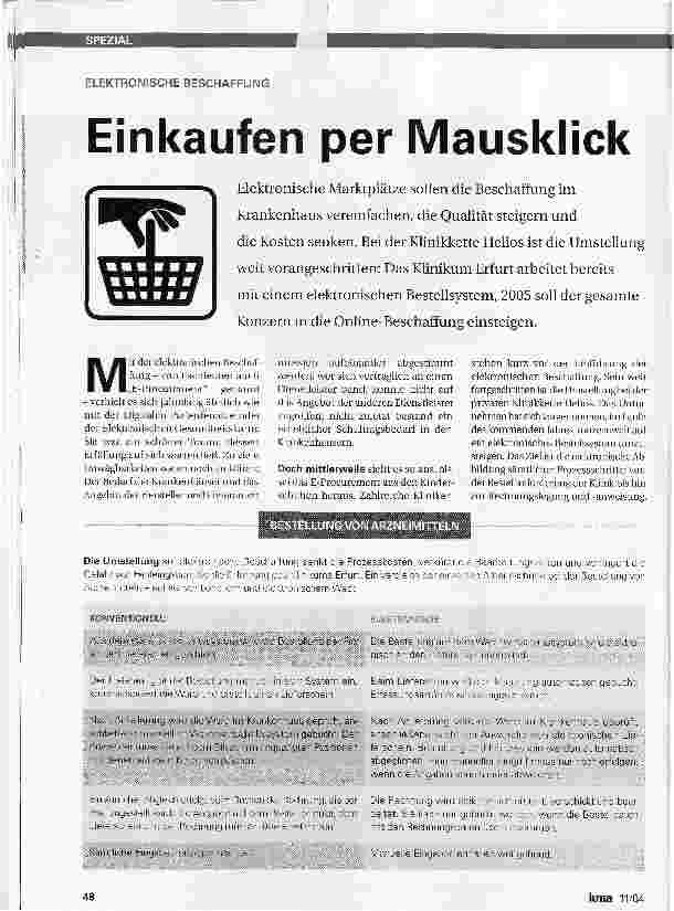 Vorschauseite 1: Einkaufen per Mausklick