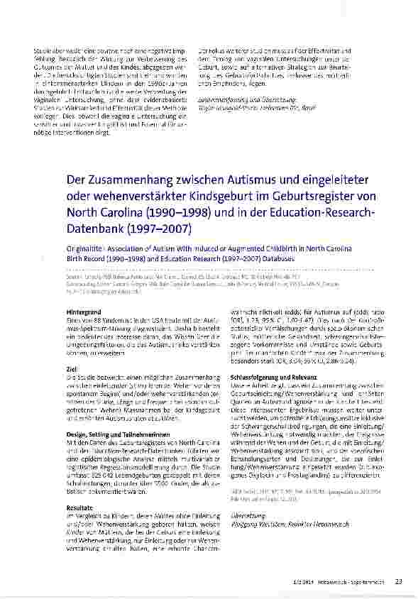 Vorschauseite 2: Routinemässige vaginale Untersuchung zur Beurteilung des Geburtsfortschritts mit dem Ziel, das Outcome für Mutter und Kind am Termin zu verbessern