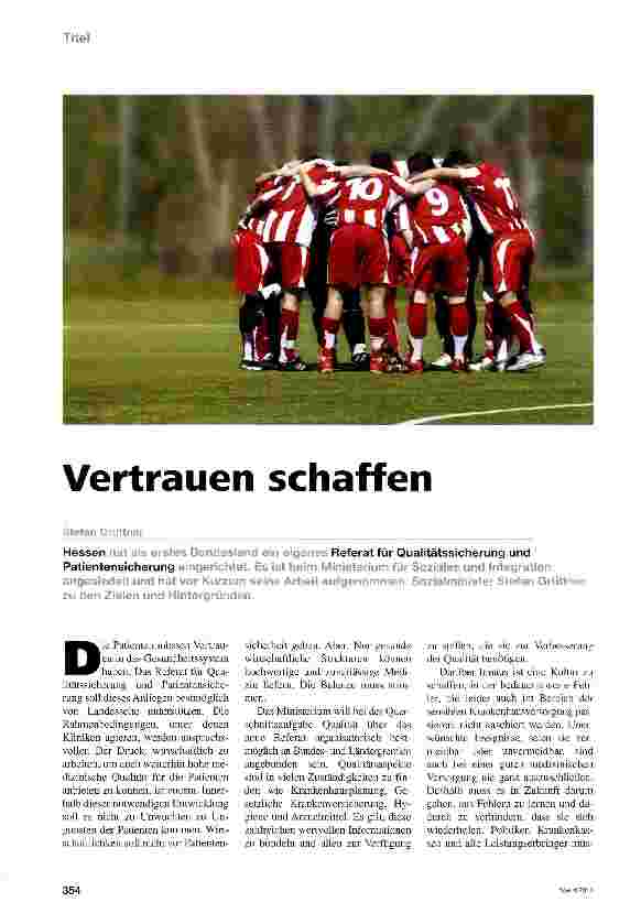 Vorschauseite 1: Vertrauen schaffen