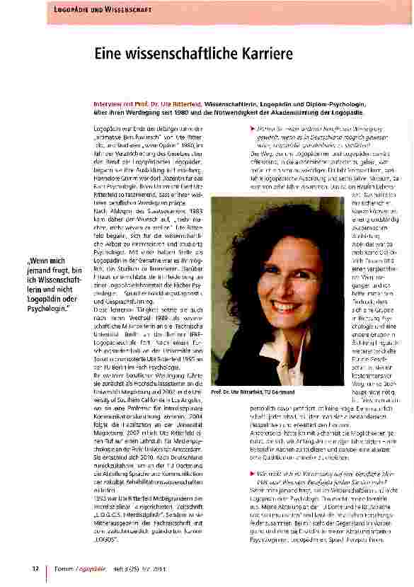 Vorschauseite 1: Eine wissenschaftliche Karriere