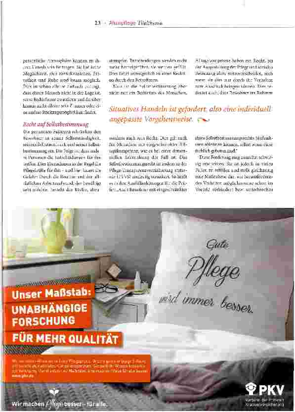 Vorschauseite 4: Das Bedürfnis zählt