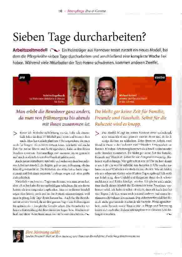 Vorschauseite 1: Sieben Tage durcharbeiten?