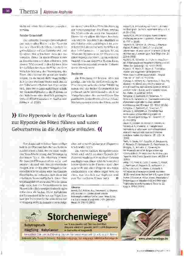Vorschauseite 5: Hyperoxie in der Plazenta?