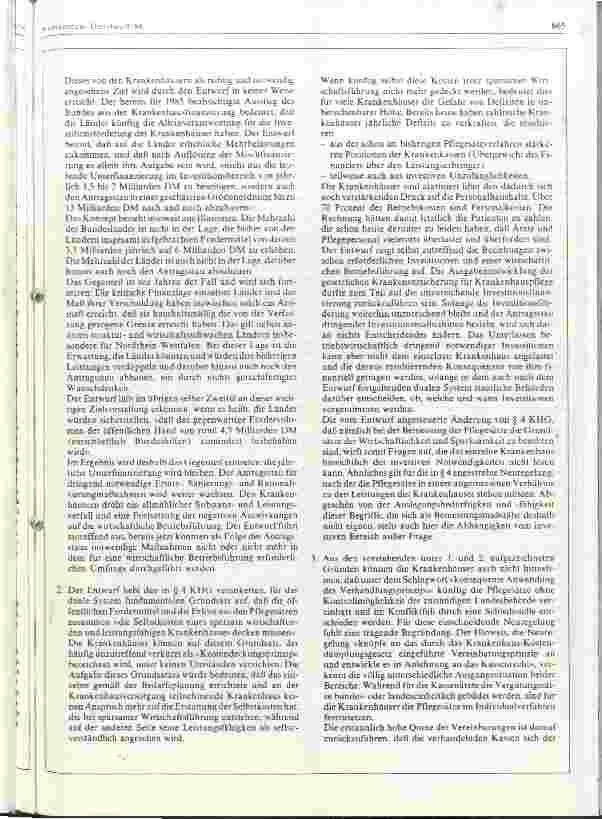 Vorschauseite 2: Stellungnahme der Deutschen Krankenhausgesellschaft (DKG) zum Referentenentwurf e. Gesetzes zur Neuordnung d. Krankenhausfinanzierung