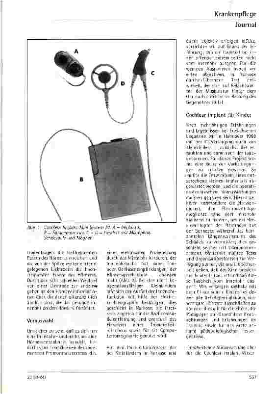Vorschauseite 2: Cochlear Implant bei Kindern
