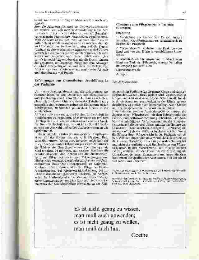 Vorschauseite 3: Einsatz von Krankenpflegeschülerinnen/-schülern in der Pädiatrie