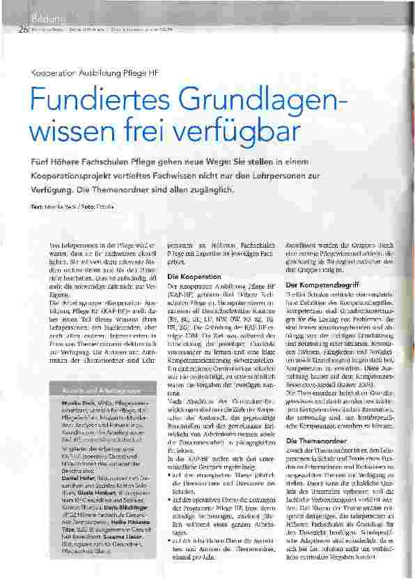Vorschauseite 1: Fundiertes Grundlagen wissen frei verfügbar