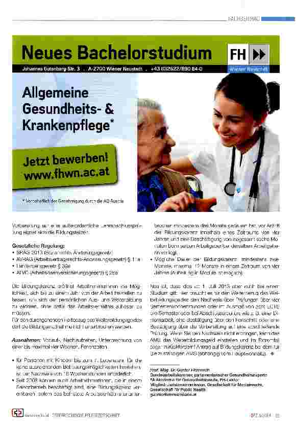 Vorschauseite 3: Bildungskarenzen