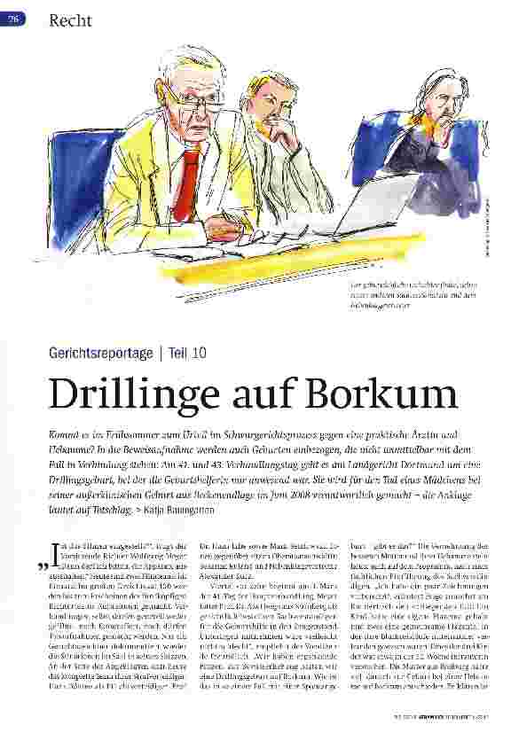 Vorschauseite 1: Gerichtsreportage Teil 10 Drillinge auf Borkum