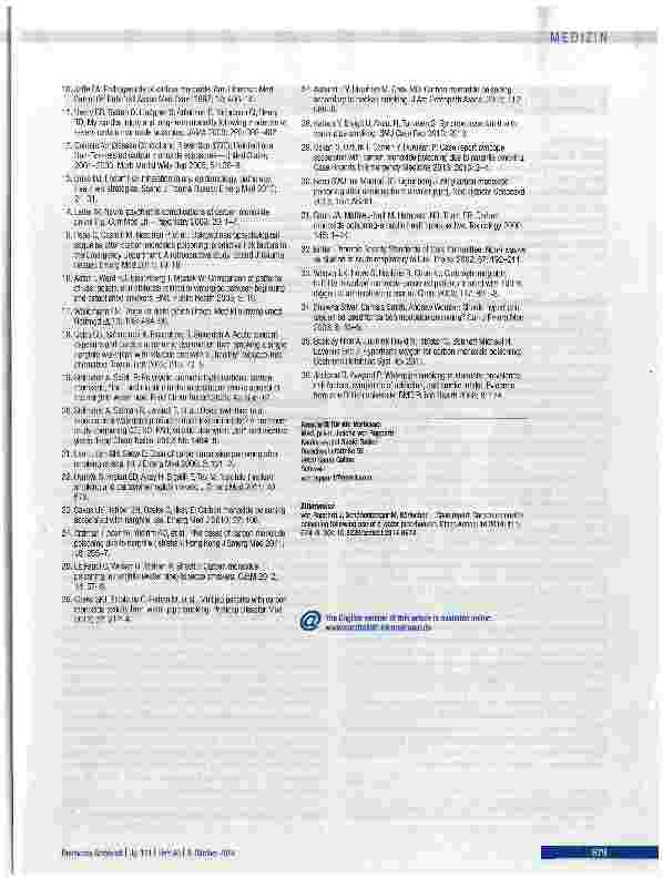 Vorschauseite 6: Akzidenteile Kohlenmonoxidintoxikationen nach Wasserpfeifenkonsum