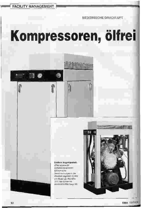 Vorschauseite 1: Kompressoren, ölfreiMEDIZINISCHE DRUCKLUFT